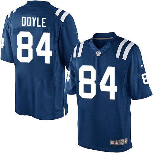 Men's Limited Jack Doyle Nike Jersey Royal Blue Home - #84 NFL Indianapolis Colts